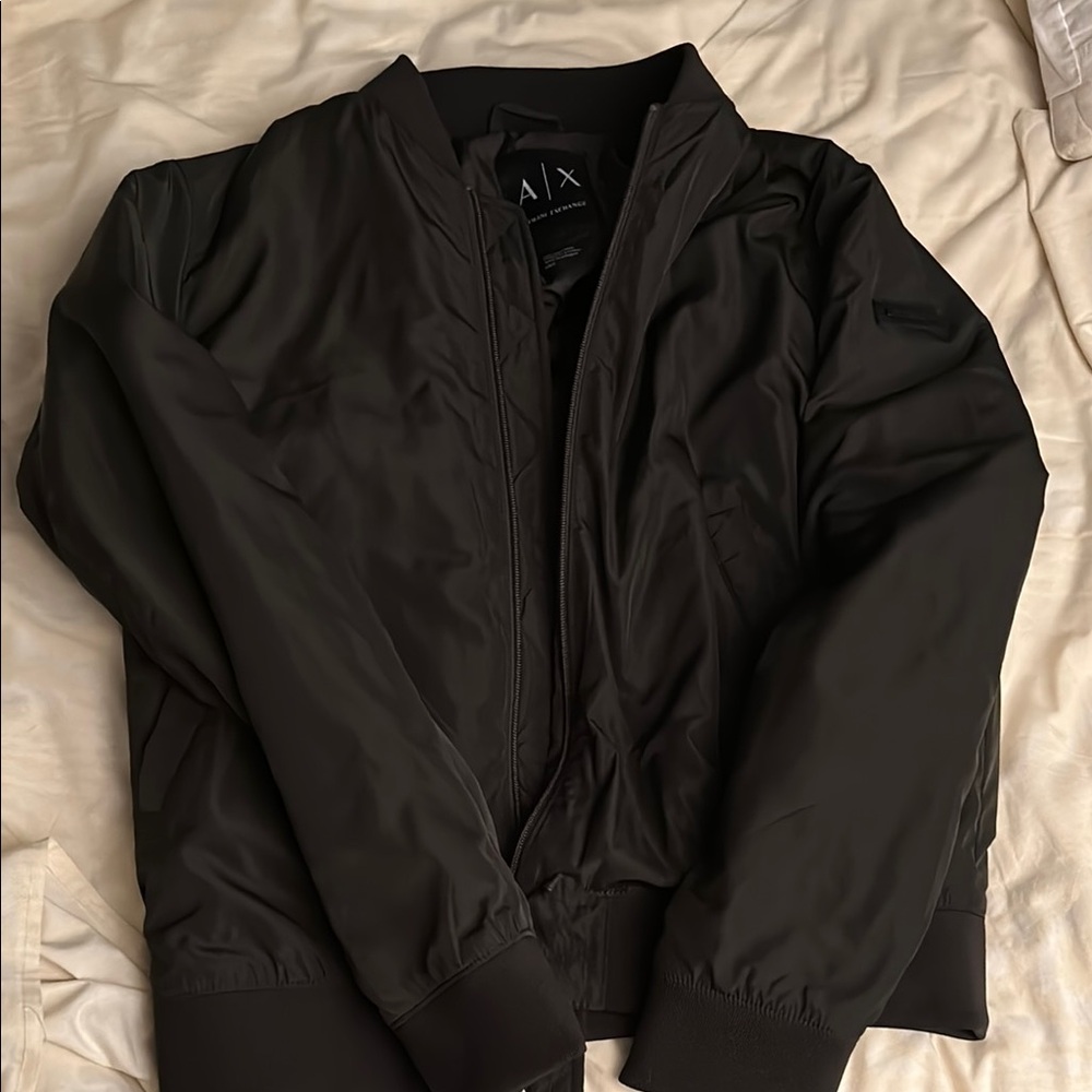 Armani Exchange Black Bomber Jacket